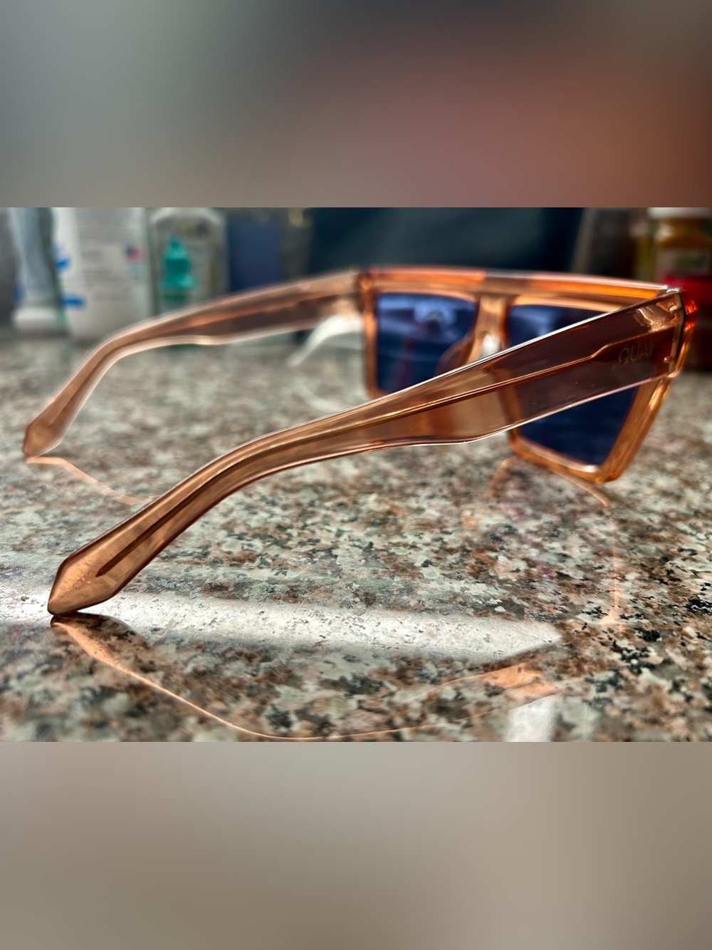 Quay Australia Baseline Sunglasses with Reflective Lenses - Picture 7 of 9